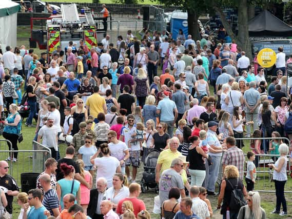 Crowds at a previous Mirfield Agricultural Show
