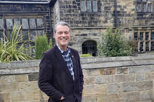 Eric Brown at Oakwell Hall, which he said was the ‘perfect’ place to work due to his interest in history, particularly the English Civil  War period