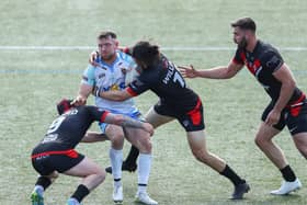 Action from Dewsbury Rams' defeat to London Broncos on Sunday afternoon. Picture: Getty Images.