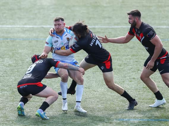Action from Dewsbury Rams' defeat to London Broncos on Sunday afternoon. Picture: Getty Images.