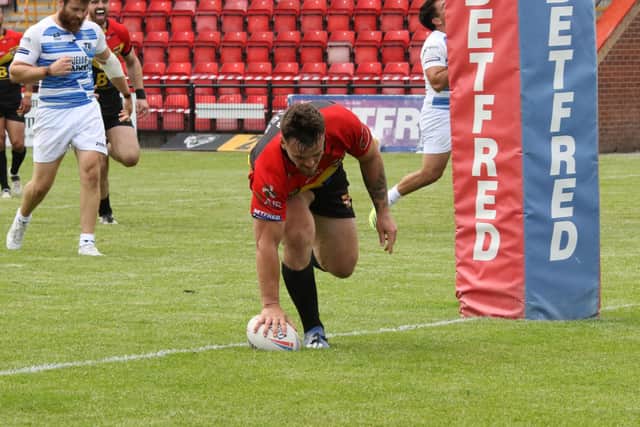 DEFEAT: Dewsbury Rams suffered a heavy loss at the hands of league leaders Toulouse. Picture: Thomas Fynn.