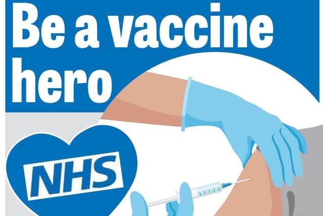 Our 'Be a vaccine hero' campaign, in partnership with Kirklees Council and the NHS in Kirklees, is encouraging as many people as possible to book in for their Covid-19 vaccinations