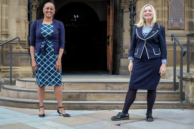 Ms Lowe (left) was nominated by Mayor Brabin (right) to oversee policing and crime in West Yorkshire. The nomination was unanimously approved by a cross-party panel of councillors on Friday.