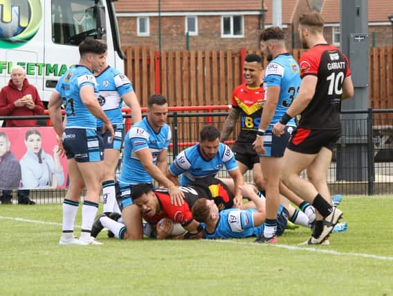 RESULT: Dewsbury Rams 24-68 Featherstone Rovers. Picture: Thomas Fynn.