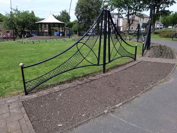 The bare flowerbeds in Green Park, Heckmondwike will once again be in full bloom