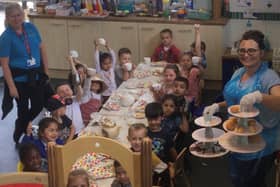 Staff and children at St John's Under Fives Pre-School in Dewsbury held an afternoon tea as part of Cupcake Day for the Alzheimer's Society