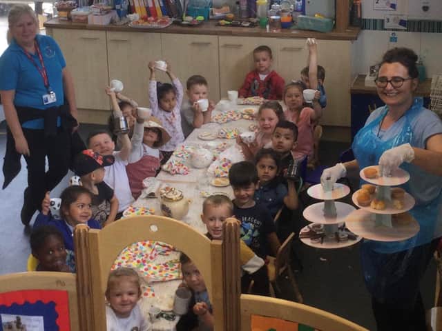 Staff and children at St John's Under Fives Pre-School in Dewsbury held an afternoon tea as part of Cupcake Day for the Alzheimer's Society