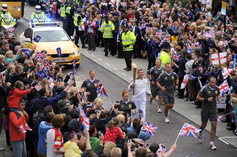 Watched the Olympic Torch pass through Wigan in 2012