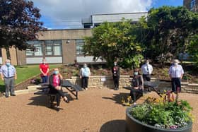 The new staff well-being garden has opened at Dewsbury and District Hospital