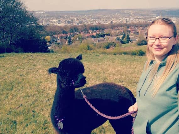 Clare Davies is walking from Mirfield to Haworth as part of her One Million Steps challenge