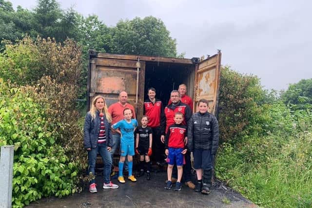 One of Ms Leadbeater's first visits was to Gomersal and Cleckheaton Football Club to meet with coaches and players following an arson attack at its base