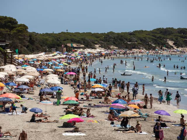 AMBER LIST: Ses Salines beach in Ibiza, Spain. Photo: Getty Images