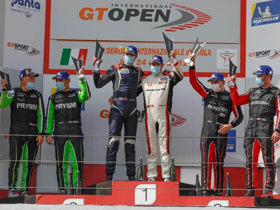 Podium finish for Inception Racing's team. Picture: FotoSpeedy