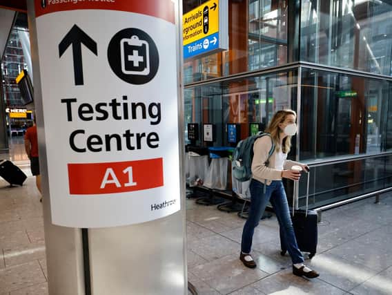 HEATHROW: Covid testing centre at Terminal 5. Photo: Getty Images