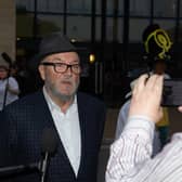 George Galloway speaks to the media after the Batley and Spen by-election count last month