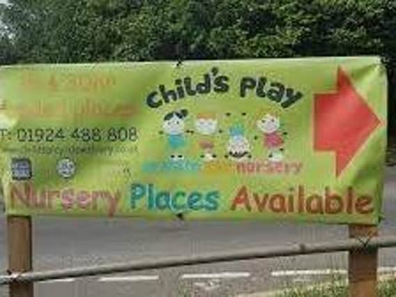 Child’s Play Day Nursery on Thornhill Road, Dewsbury