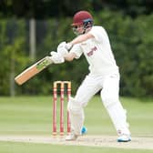 Woodlands' Brad Schmulian on his way to a century against Methley. Picture: John Clifton