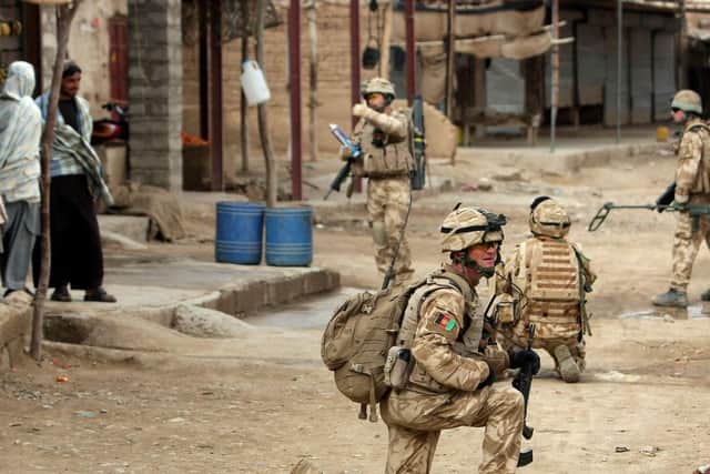 A British patrol in Afghanistan in 2010.
