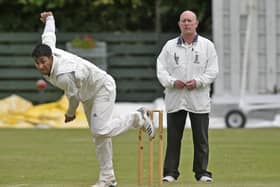 Muhammad Bilal who took 6-19 off 12 overs in the win for Woodlands over Pudsey St Lawrence. Picture: Steve Riding