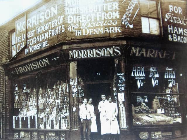EARLY DAYS: One of the first  Morrison grocery stores in Bradford, founded by William Morrison, who was born in Dewsbury.