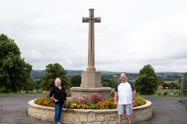Christine Leeman and Simon Roadnight, of the New Friends of Dewsbury Cemetery