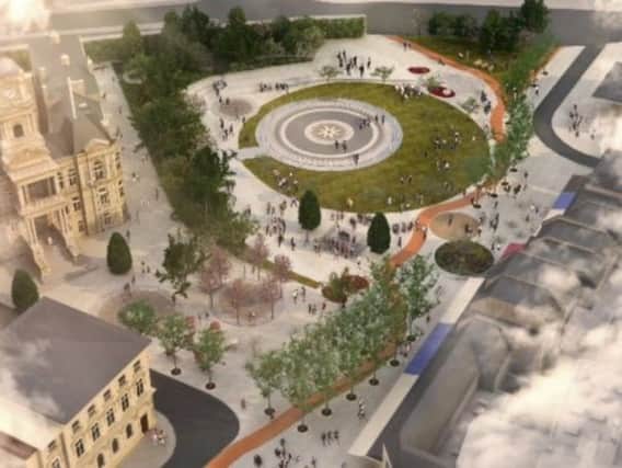 A circular design has been chosen for the proposed new Dewsbury Town Park