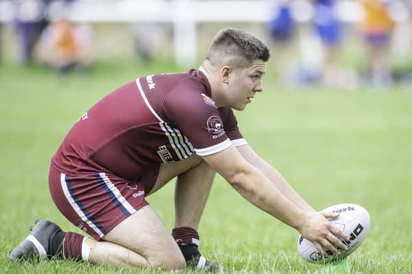 George Woodcock scored Thornhill Trojans' only try in their defeat to West Bowling.