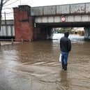 Flooding on Newgate in Mirfield, February 2020