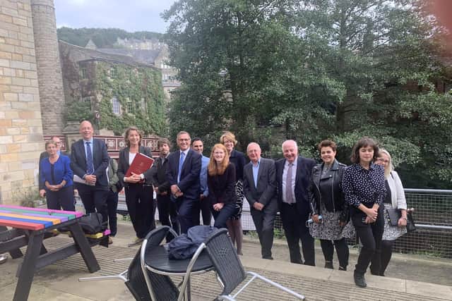 Roundtable event in Hebden Bridge with Floods Minister Rebecca Pow