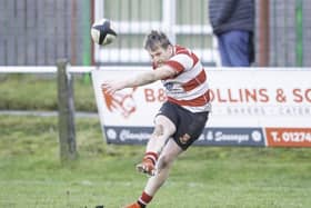 Dale Breakwell, who kicked four conversions and a penalty in Cleckheaton’s come from behind victory over Morpeth. Picture: Allan McKenzie