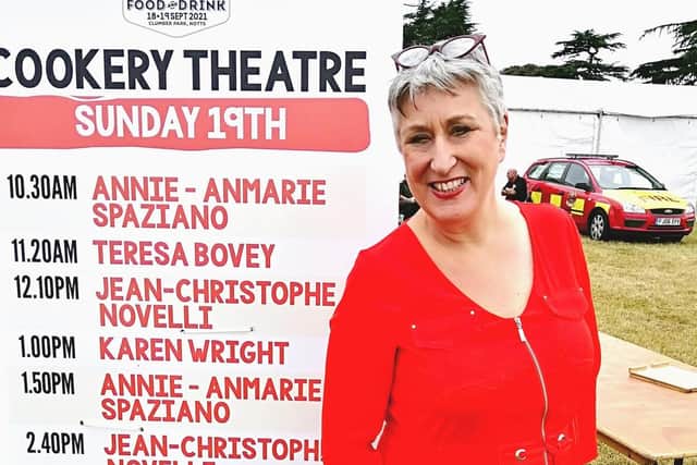 Karen at the Festival of Food and Drink