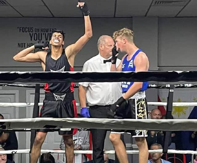 KBW boxer Zaid Maniar gets the verdict to march on to the Yorkshire finals.