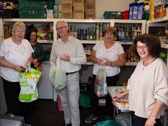 Volunteers at Cleckheaton Food Bank