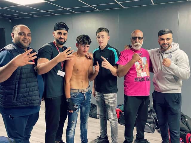 The Purge Boxing Academy team, with boxers John Price and Jobo Young, who have four fighters into the national junior semi-finals.