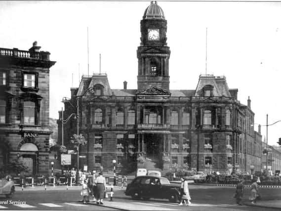 LOCAL POLICE: One of my favourite pictures of all time - our lovely Dewsbury Town Hall pictured in the days when it was home to Dewsbury Police Station, which was open 24 hours a day, seven days a week. Somewhere to run to when trouble beckoned, and there were always police officers coming and going.