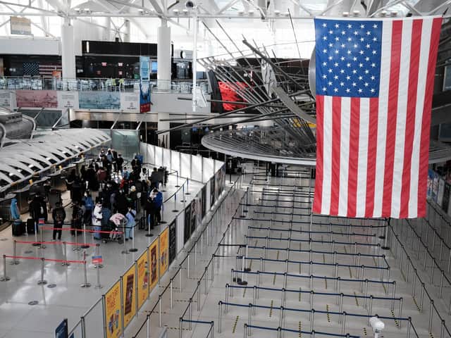 US TO OPEN borders: John F Kennedy Airport, New York. Photo: Getty Images