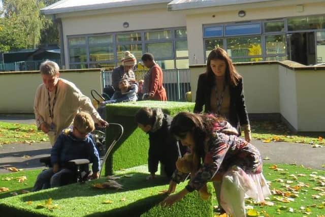The new sensory meadow at Fairfield School in Batley
