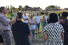 People living on Oak Road at Bradley in Huddersfield met with councillors to present their concerns over a £75m traffic scheme that would funnel traffic onto their street from the nearby A62 Leeds Road