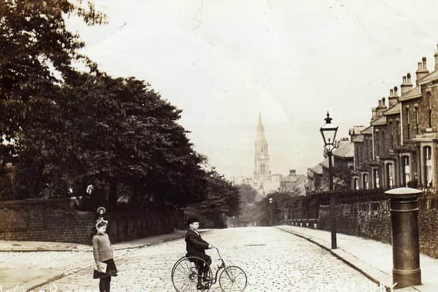OLD DEWSBURY: This lovely picture is of West Park Street in 1909, which has not changed very much - the gas lamp has gone and I’m not sure if the postbox is still there, but I hope it is. Picture kindly loaned by Christine Leveredge.