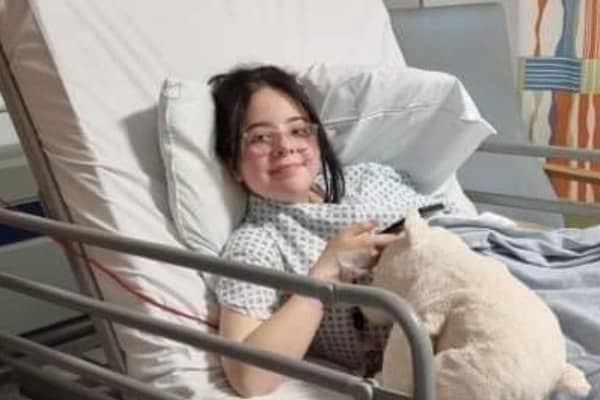 Sarah Kaye in hospital