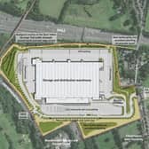 An artist’s impression of what a massive warehouse and distribution centre near Cleckheaton could look like