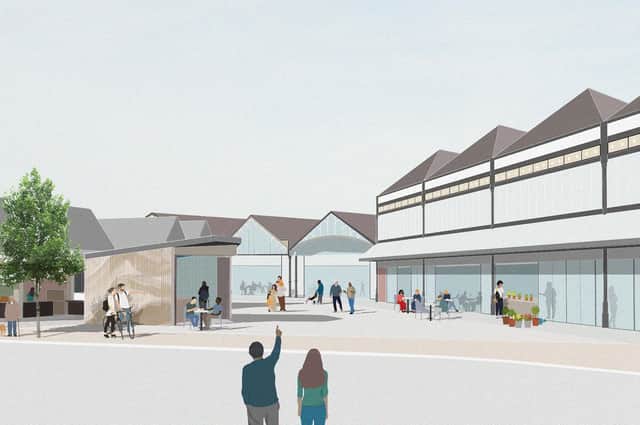 An artist's impression of the planned improvements to Dewsbury Market