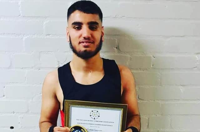 Yorkshire champion Zeeshan Suleman from the Dewsbury-based KBW gym.