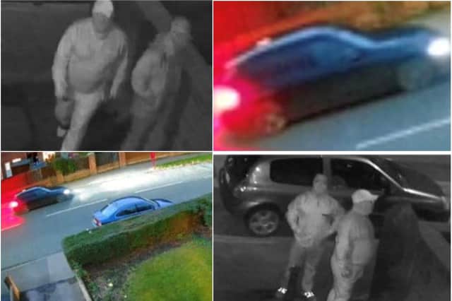 CCTV images released by police of the burglary suspects