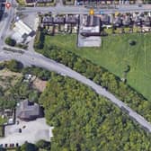 An aerial view of land off High Street and Challenge Way in Hanging Heaton, which is destined to become a housing estate. (Image: Google