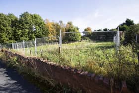 Land in Hanging Heaton where the new homes are set to be built