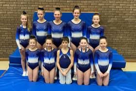 The Town Flyers squad who competed in the Yorkshire Trampolining and Double Mini-Trampoline Championships at Dewsbury Sports Centre.