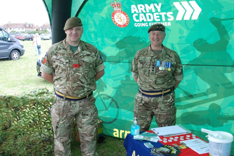 Eastbourne Armed Forces Day. Army Cadets stand. Picture by Bob Newton. SUS-210628-122509001