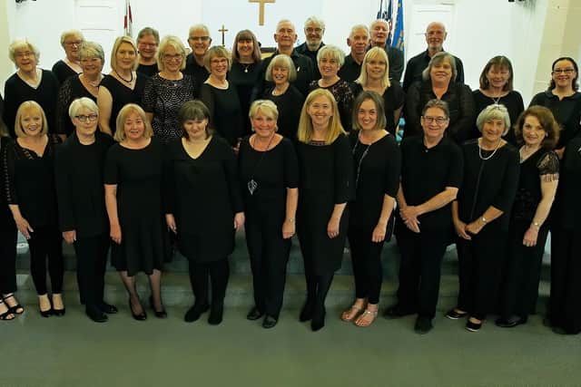 Some of the members of Wakefield choir The Sandal Singers.