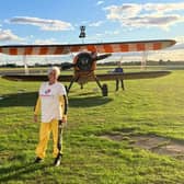 Dewsbury care home manager, Sharon Troy, who did a fundraising 'wing-walk' for two charities